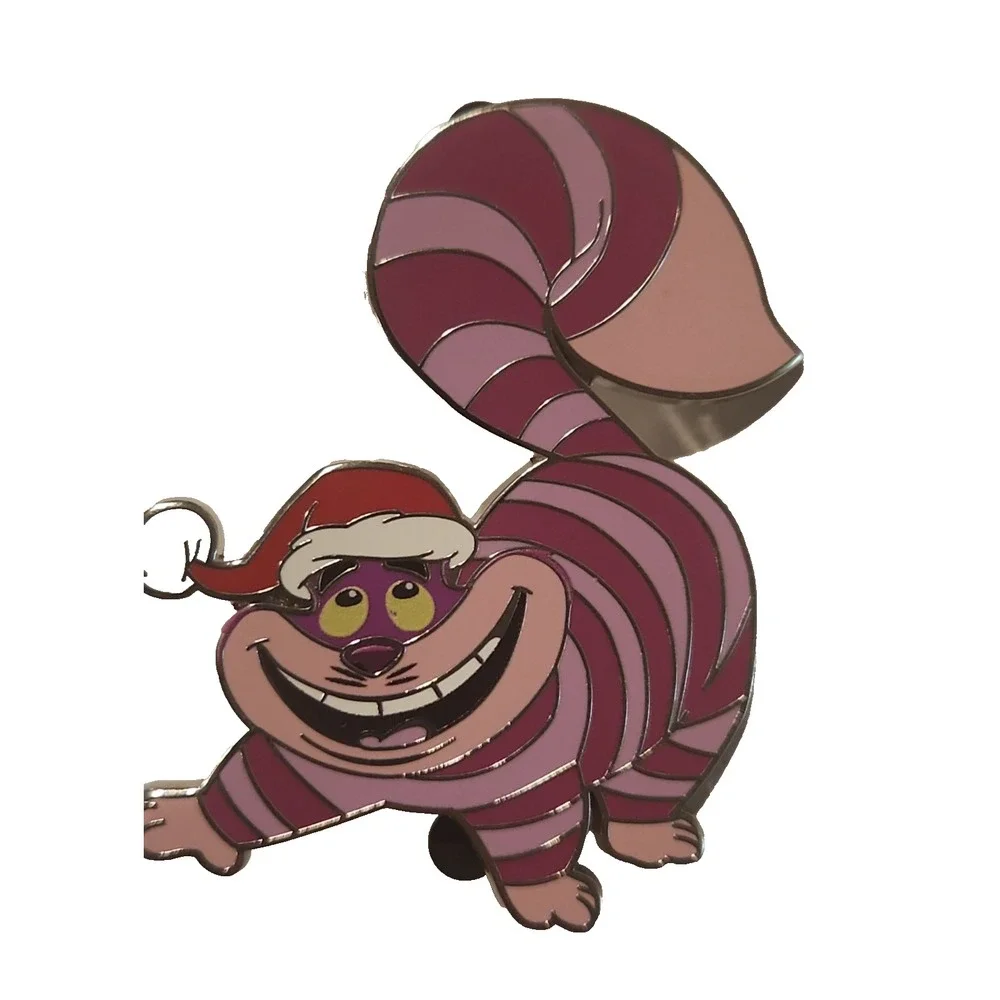 Disney Alice in‎ Wonderland Cheshire Cat Christmas Santa Hat AP Artist Proof Pin